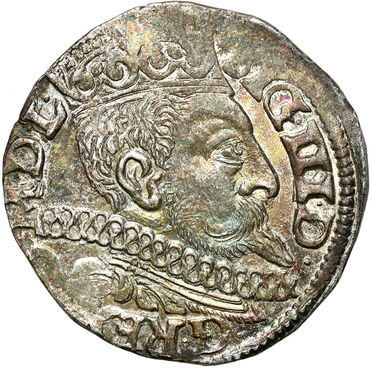 Zygmunt III Waza. Trojak (3 grosze) 1597, Poznań - ŁADNY